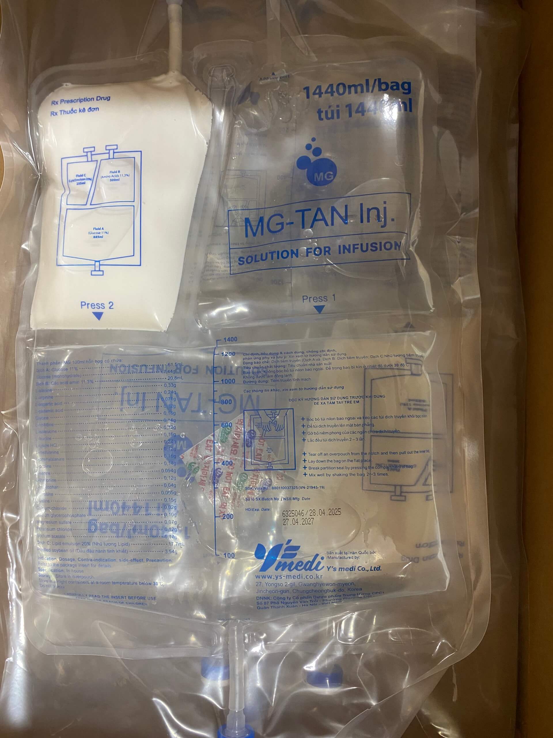 MG-TAN Inj 1440ml