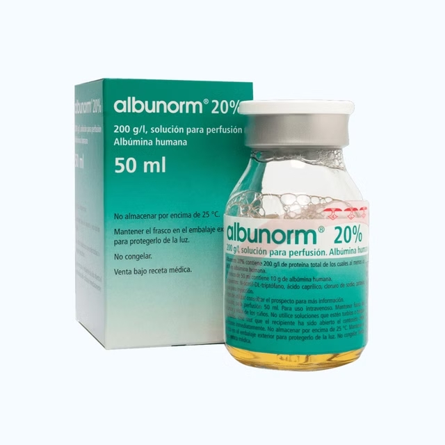 Albunorm 20% 50ml điều trị giảm thể tích máu