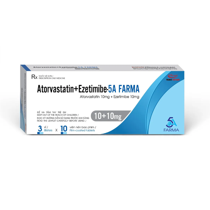 Atovastatin + Azetimibe-5A Farma 10/10 H30v