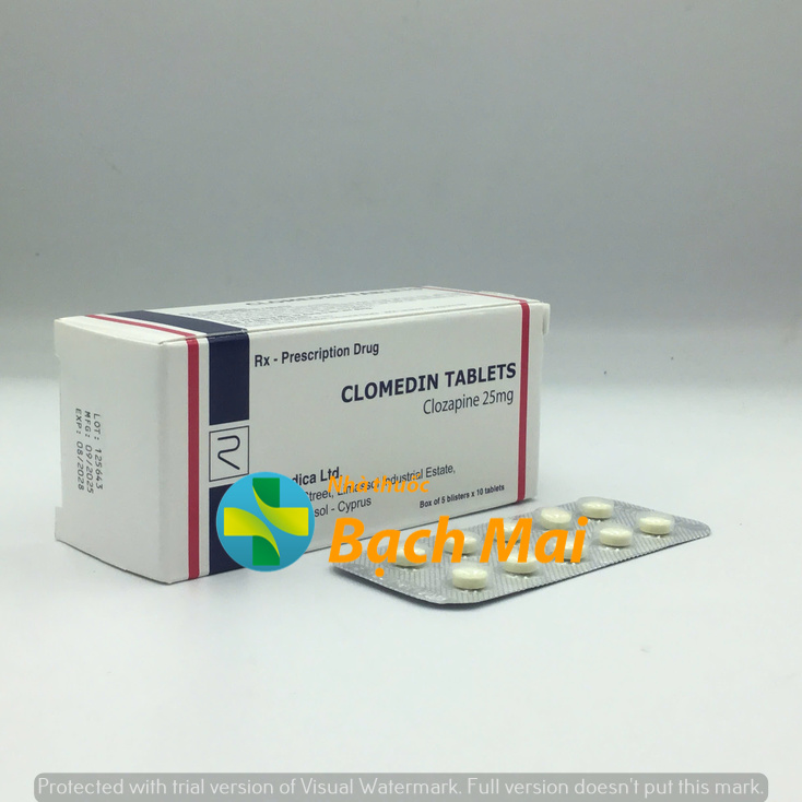 Clomedin Tablets 25mg H50v