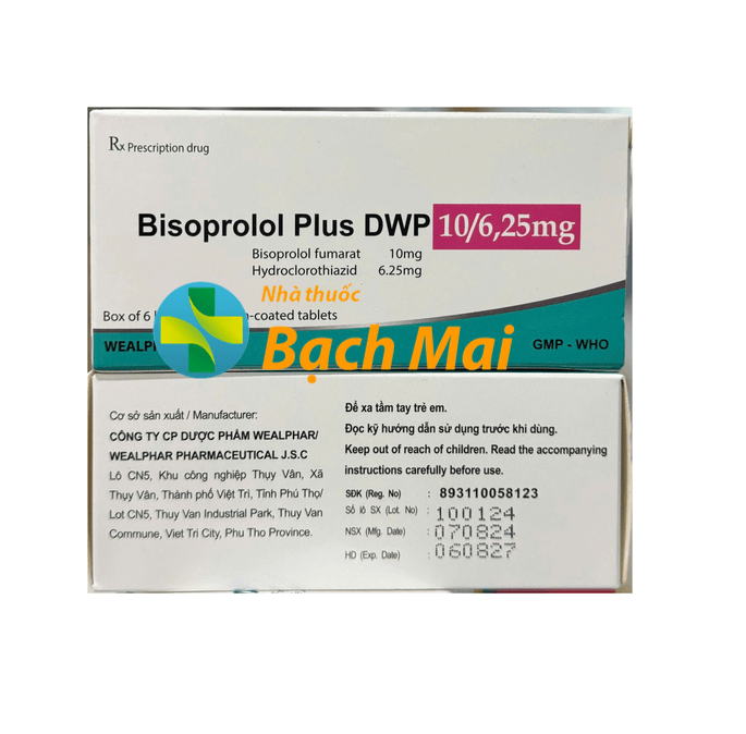Bisoprolol Plus DWP 10/6.25 H60v