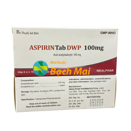 Aspirin Tab DWP 100mg H60v