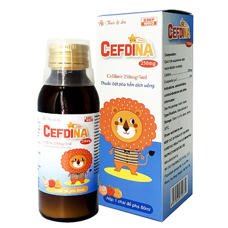 Cefdina 250mg/5ml 60ml