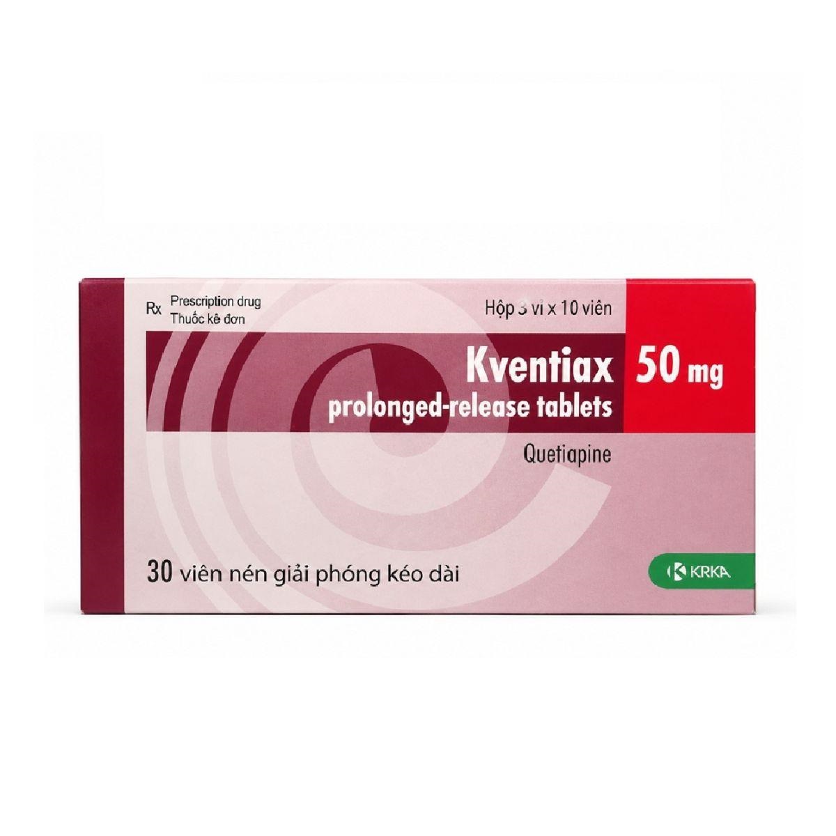 Kventiax 50 mg Prolonged - Release Tablets