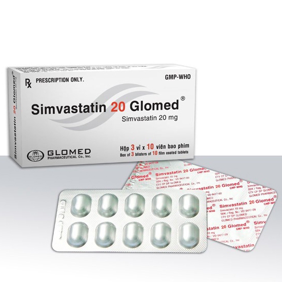simvastatin 20 Glomed