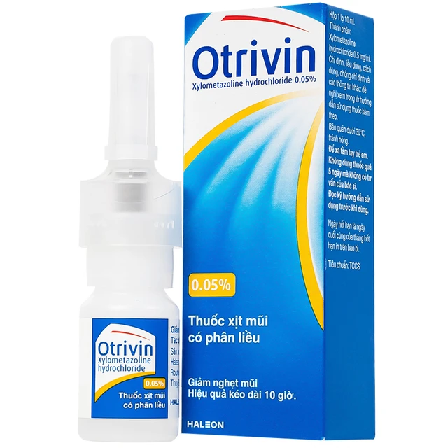 Otrivin 0.05% Metered Dose Nasal Spray 10ml